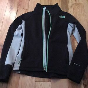 North Face zip up jacket.